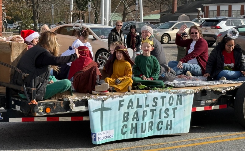 Members of Fallston Baptist Church sang Christmas themed songs.                                        
