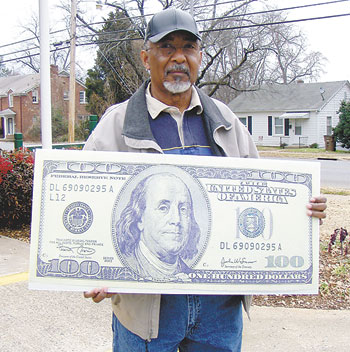 Calvin Spikes Wins Football Contest