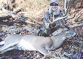 ASHLEY BAGS HER FIRST DEER