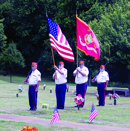 Members of the NC Foothill Detachment, Marine Corp League 1162