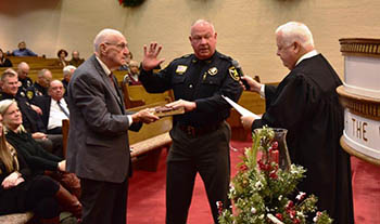 Sheriff Alan Norman sworn into office for third term, deputies and officers take Oaths of Office
