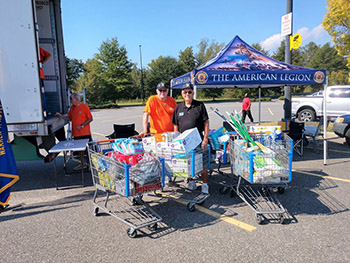 American Legion Post 82 collects hurricane relief supplies