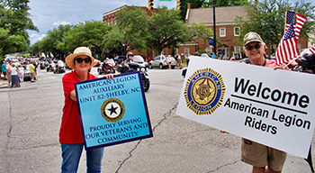 Legacy Riders pass through Shelby