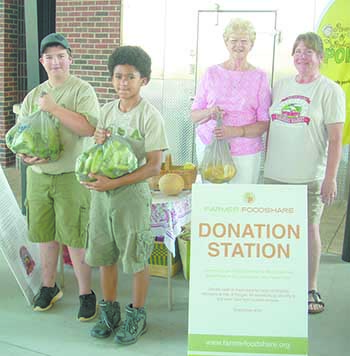 Belwood Boy Scout Troop #413 shares garden's bounty