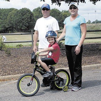 Learning To Ride At The City Park