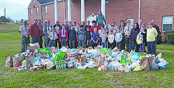 Boy Scout Troop 101 collects 3,443 pounds Benefits Empty Tummy Ministry