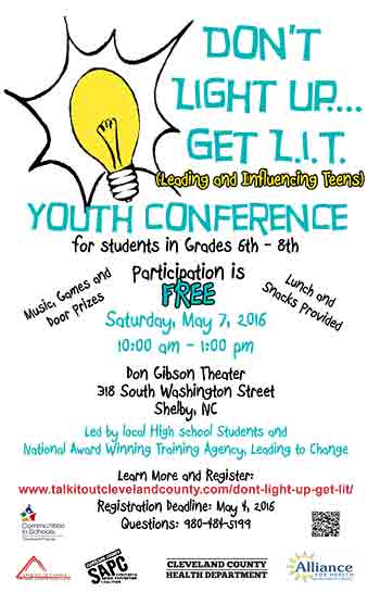 Don't Light Up... Get L.I.T. Youth Conference