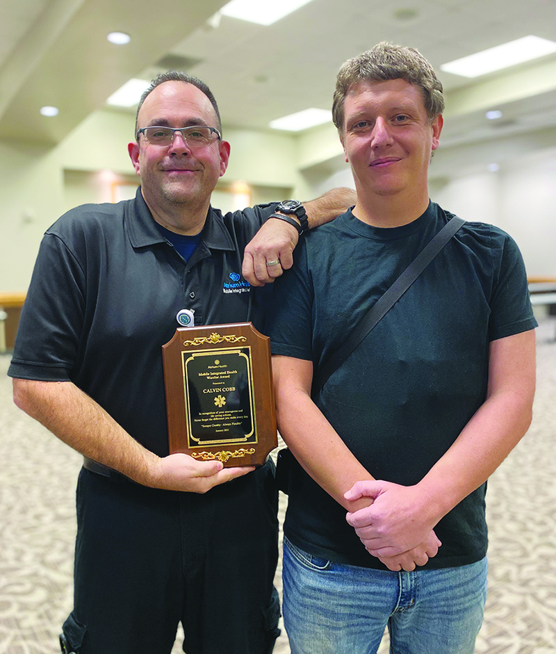 Calvin Cobb saved Brandon Hord's life using CPR after Brandon had suffered a 
