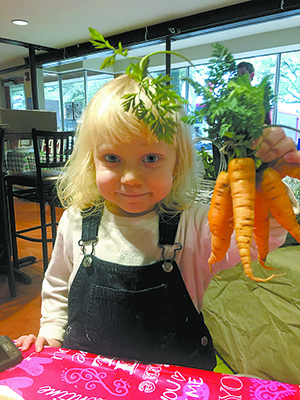 Market offers breakfast as well as produce