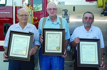 Casar Volunteer Firemen receive honors