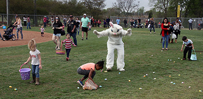 EASTER EGG HUNTING at SHELBY CITY PARK...