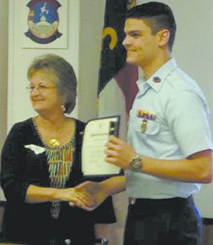 Anthony Vagnozzi is Outstanding Civil Air Patrol Cadet of the Year