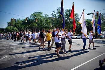 Post 82 participates in Commander's Walk