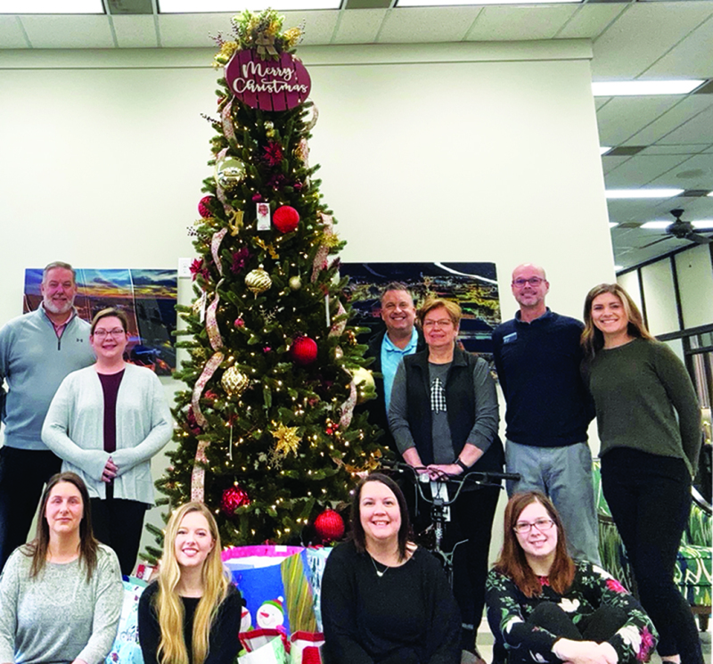 Fidelity Bank in Shelby participated in the Salvation Army's Angel Tree fundraising program this year.