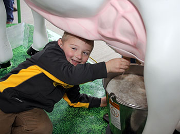 MILKING AT THE MARKET...