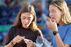 Cotton candy is a favorite at the Fair!