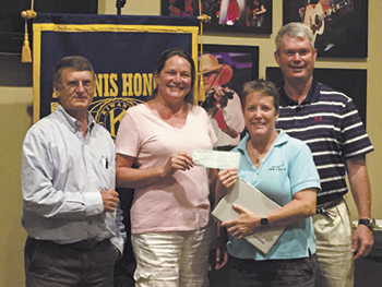 Kiwanis Club makes donation to Hearts and Hooves