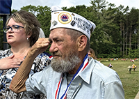 A Salute During National Anthem