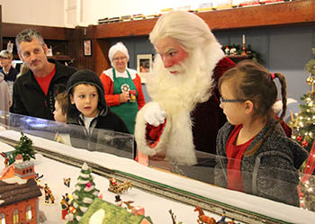 Santa and Mrs. Claus visit Kings Mountain Historical Museum