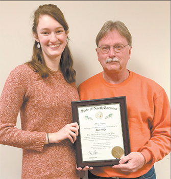 Alan Hodge awarded Order of the Long Leaf Pine