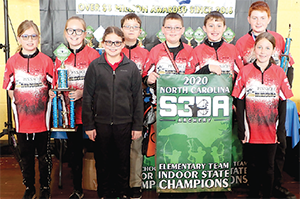 Pinnacle Classical Academy Elementary Archery Team Indoor State Championship Winners.