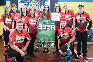 Pinnacle Classical Academy High School Archery Team Indoor State Championship Winners.