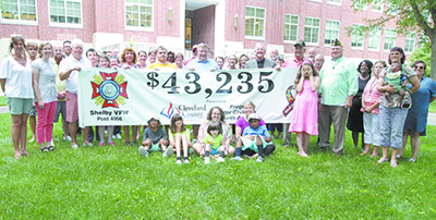 Shelby VFW presents check for Autistic student programs