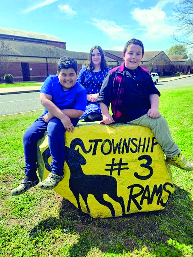 Township #3 Elementary  receives large Spirit Rock