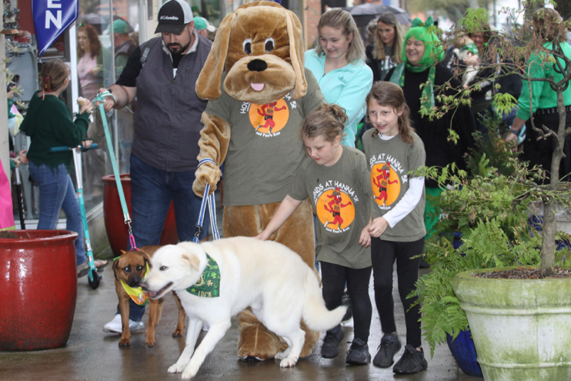 The first St. Pawty's Day Parade was hosted by RollOver Pets.