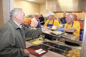 Serving Breakfast at Aldersgate