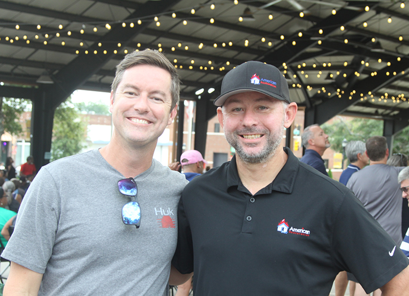 Eric Strassburger and Donald Sedlak of American Restoration at Shelby Alive on August 18th.  American Restoration is a sponsor of Shelby Alive. 