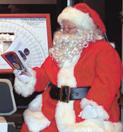 Santa Rides The Rails At NC Transportation Museum In Spencer, NC