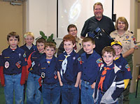 Polkville Pack 114  Visits Williams Observatory