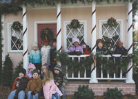 Fallston Head Start Kids Visit Santa House