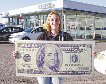 THIS WEEK'S LUCKY $100 WINNER IS WENDEE HIPP!