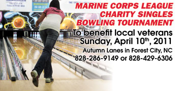 CHARITY SINGLES BOWLING TOURNAMENT...
