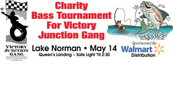 BASS TOURNAMENT TO BENEFIT VICTORY JUNCTION GANG