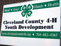 4-H of Cleveland County = Head, Heart, Hands, Health