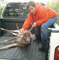 Isaac Williams gets first deer...