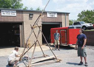 BOY SCOUT TROOP #101 PREPARES FOR CAMP