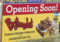 New Bojangles Opening Soon!