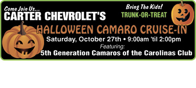 CARTER CHEVROLET'S HALLOWEEN CAMARO CRUISE-IN