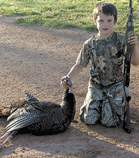 First Turkey For 8 Year Old Gunnar Weathers