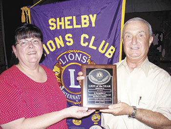 Shelby Lions Club Recognizes Lion of the Year