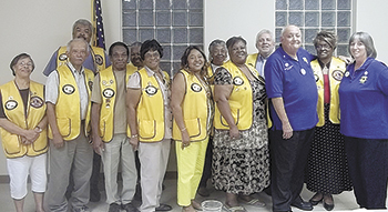 Sharon Martin receives Award from Lawndale Lions Club