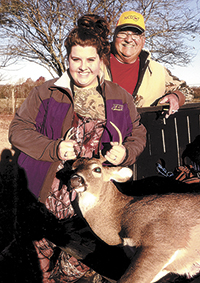 Kristin Russ gets her first deer!