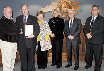 County Commissioners recognize CCC President Dr. L. Steve Thornburg