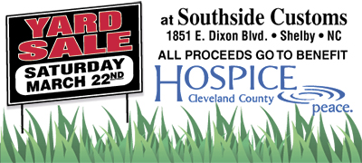 YARD SALE TO BENEFIT HOSPICE CLEVELAND COUNTY