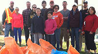 Volunteers collect over 500 pounds of trash