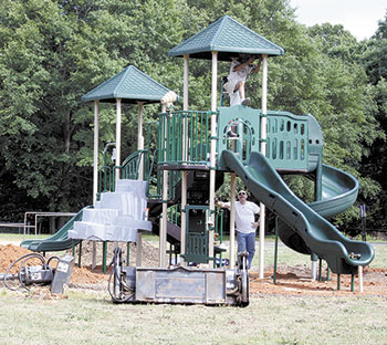 Graham Gets New Playground Equipment!